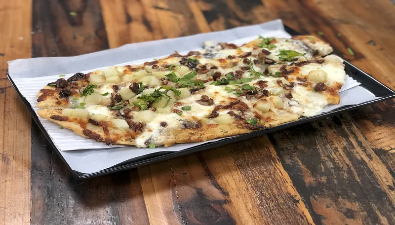 Apple Burrata Flatbread