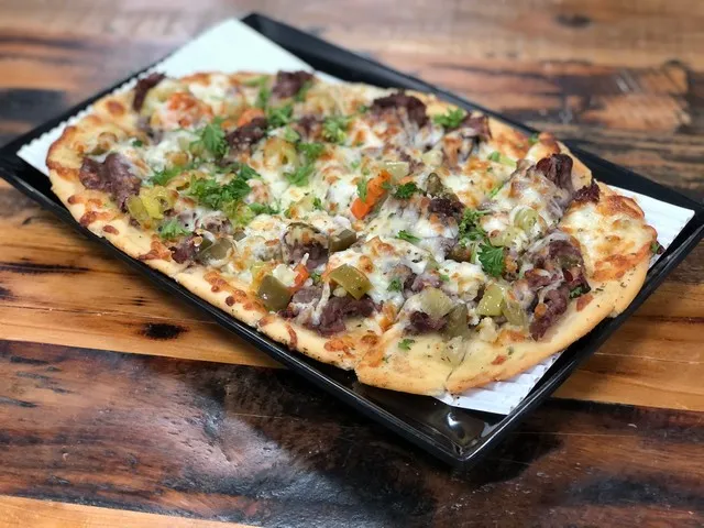 Beef and Giardiniera Flatbread