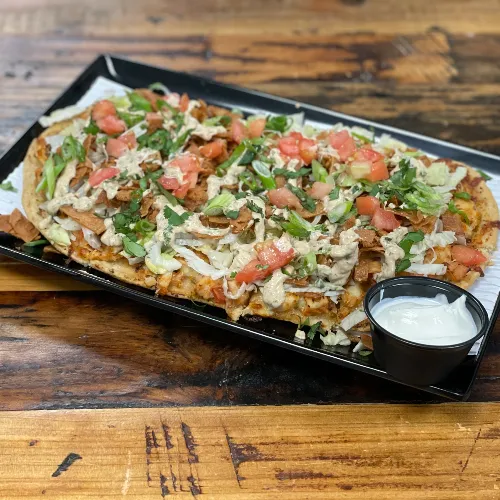 Chicken Taco Flatbread	