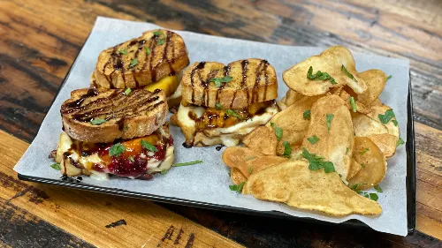 Grilled Peach Sliders