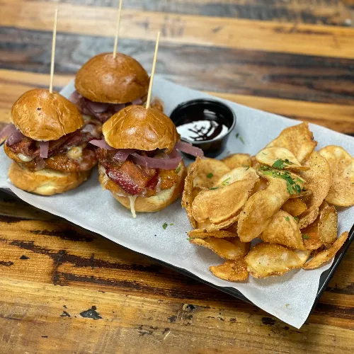 Kickin' Bourbon Chicken Sliders