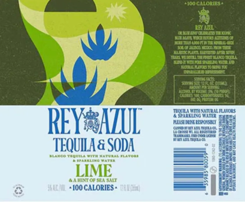 Rey Azul LIme TEQ Soda