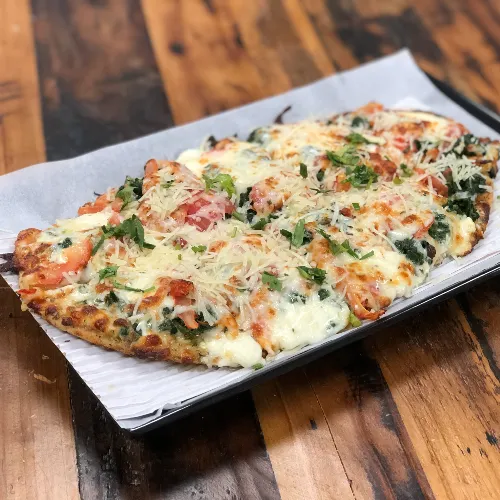 Spinach Burrata Flatbread